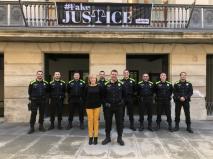 Els agents de la Policia Local de les Borges a gener de 2020.