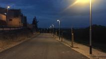 La nova il·luminació pública del Camí del Cementiri Vell de les Borges.