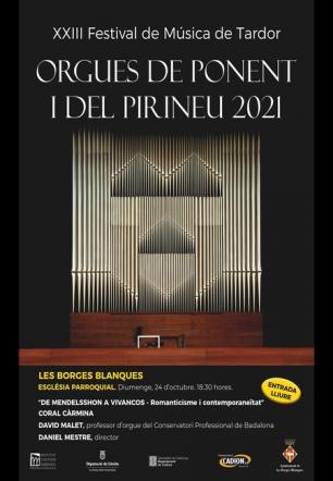 Les Borges torna a participar al Festival Orgues de Ponent i del Pirineu amb un concert de David Malet i la Coral Càrmina