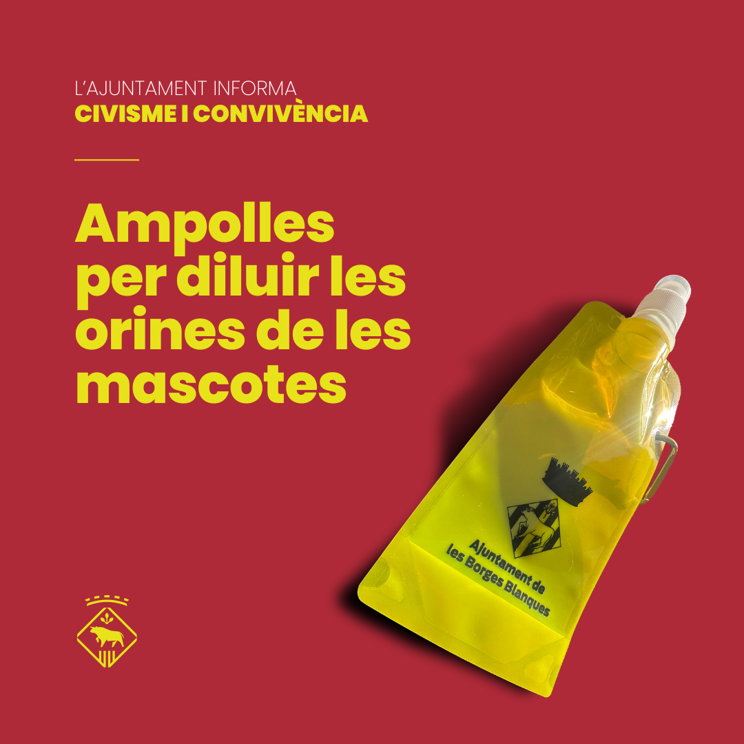 ampolles per diluir les orines de les mascotes