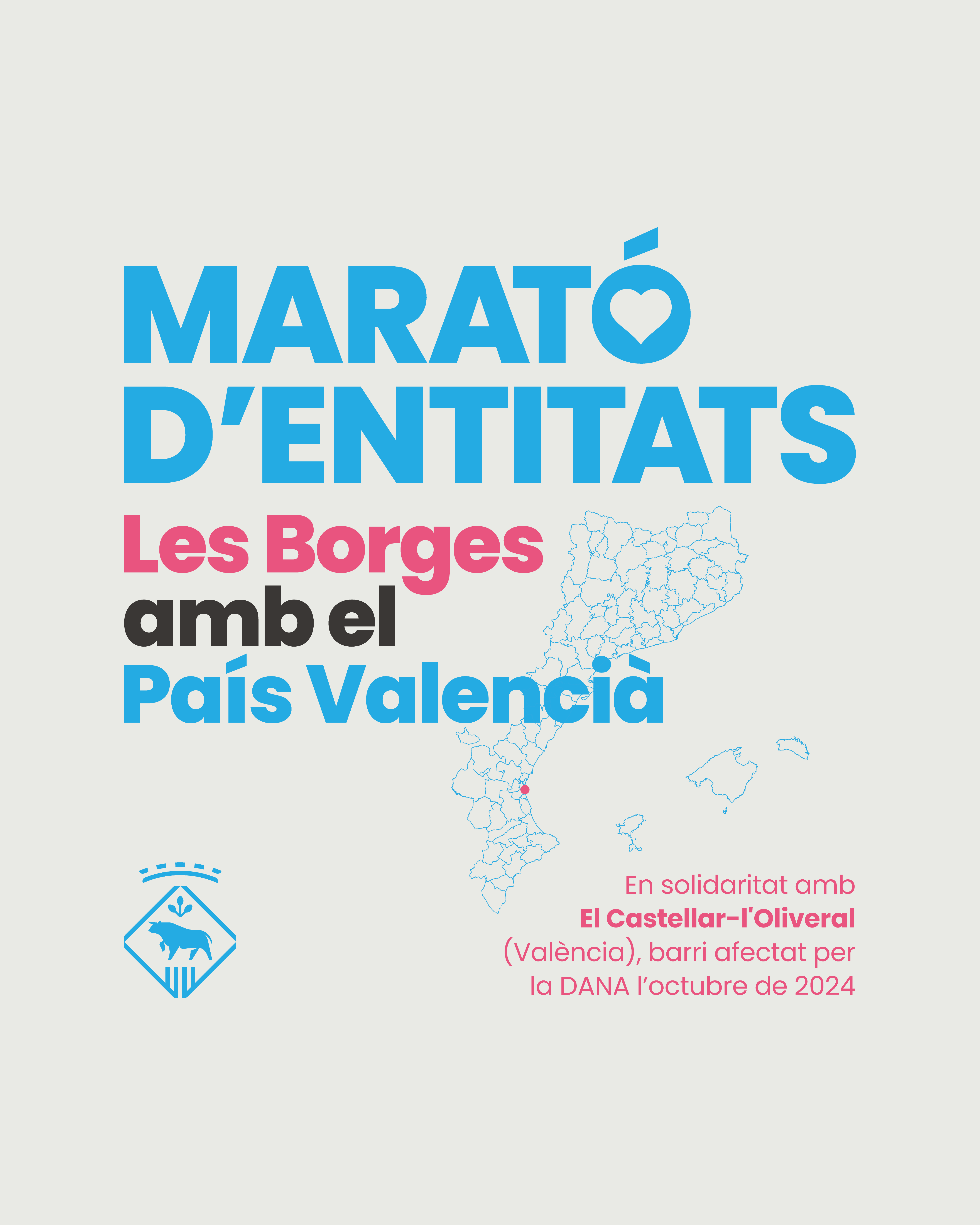 Les Borges Blanques organitza una Marató d’Entitats en solidaritat amb el País Valencià